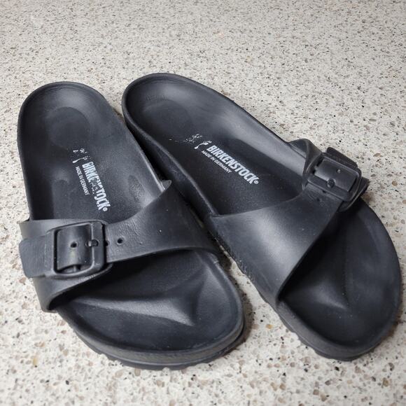 Birkenstock Madrid Essentials Womens Single Strap Black EVA Sandal✨️40 (9/9.5) - Picture 11 of 11